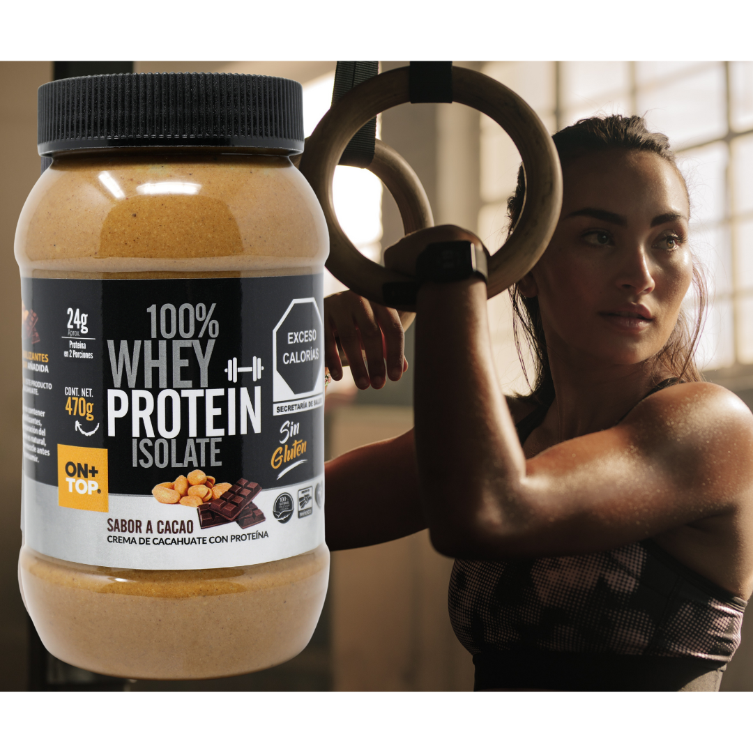 2 Pack Crema De Cacahuate con Cacao Y Cacao Crunchy + Whey Protein Isolate.