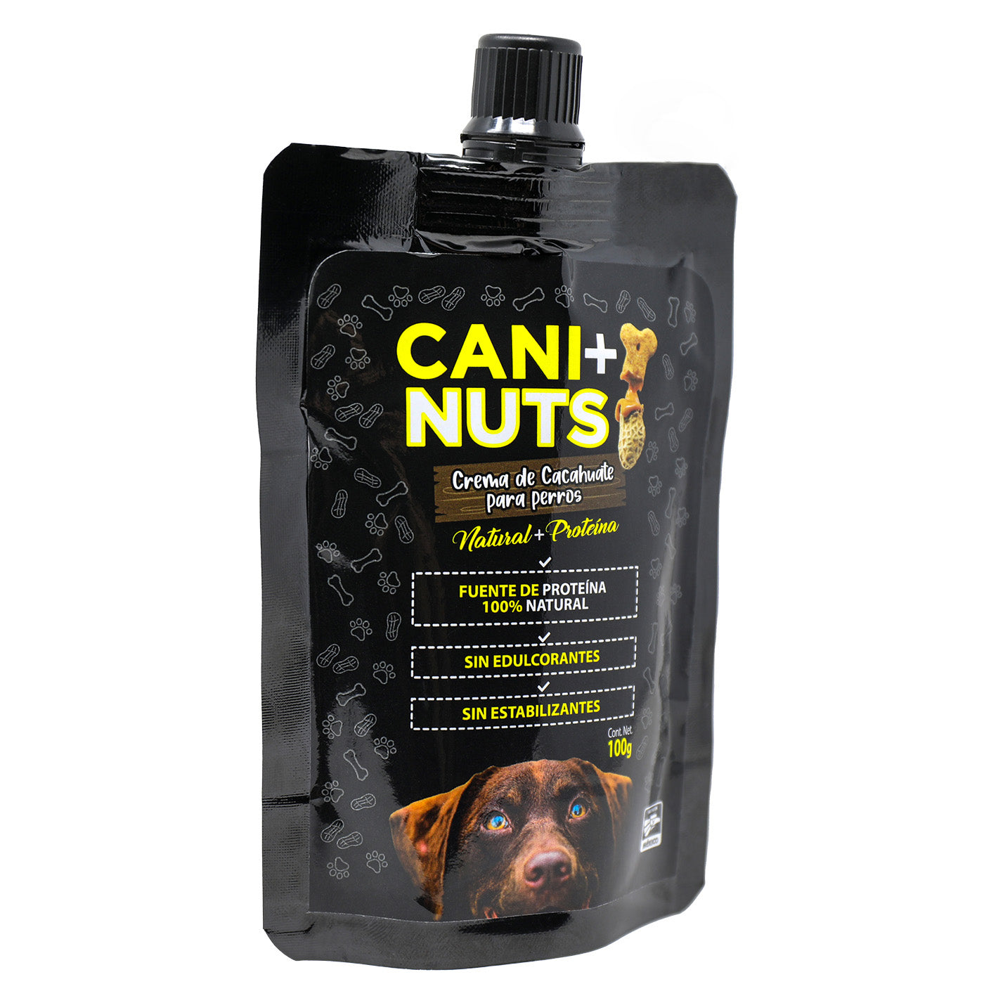 Crema de Cacahuate + Proteína para Perro Pouch 100g.