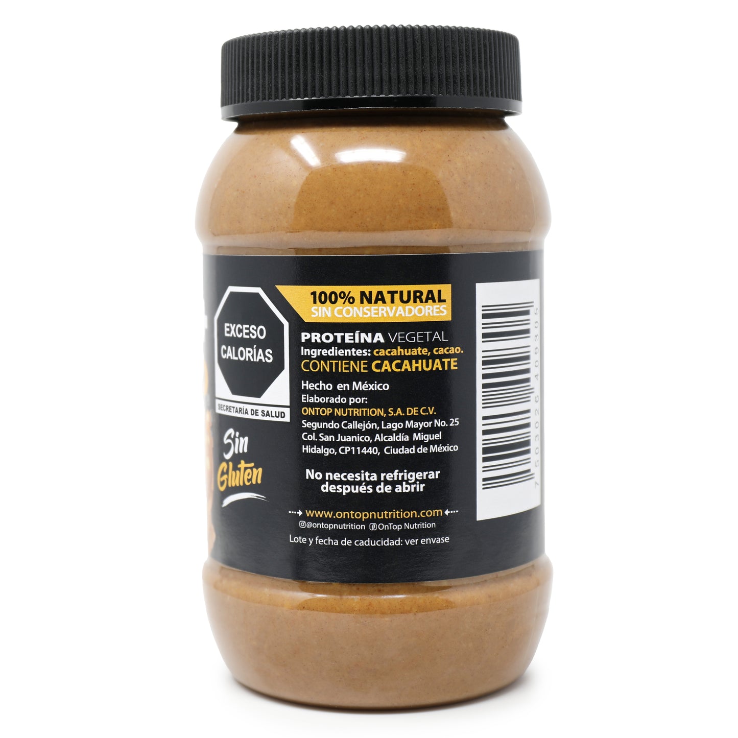 Crema De Cacahuate Con Cacao 500g.