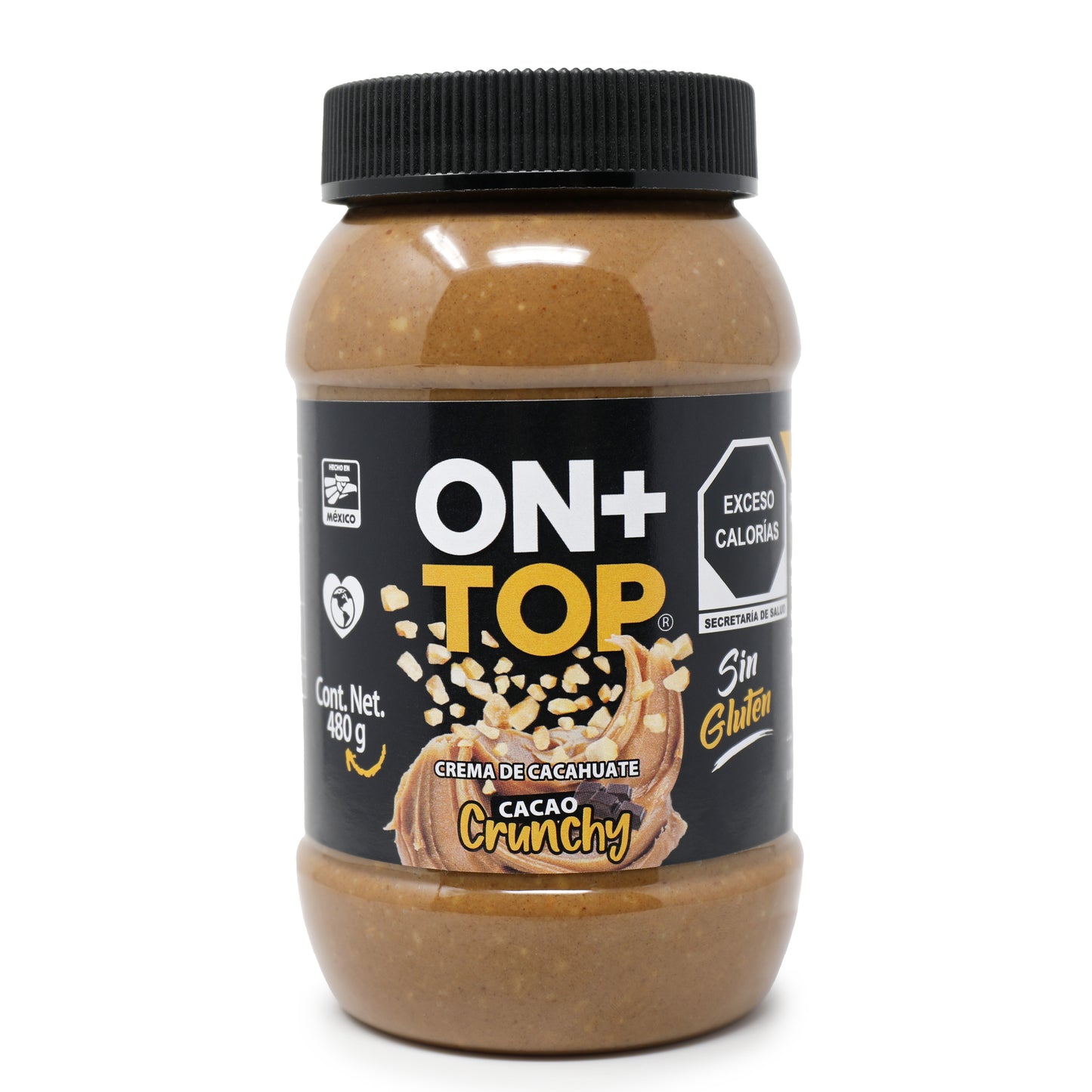 Crema De Cacahuate Con Cacao Crunchy 480g.