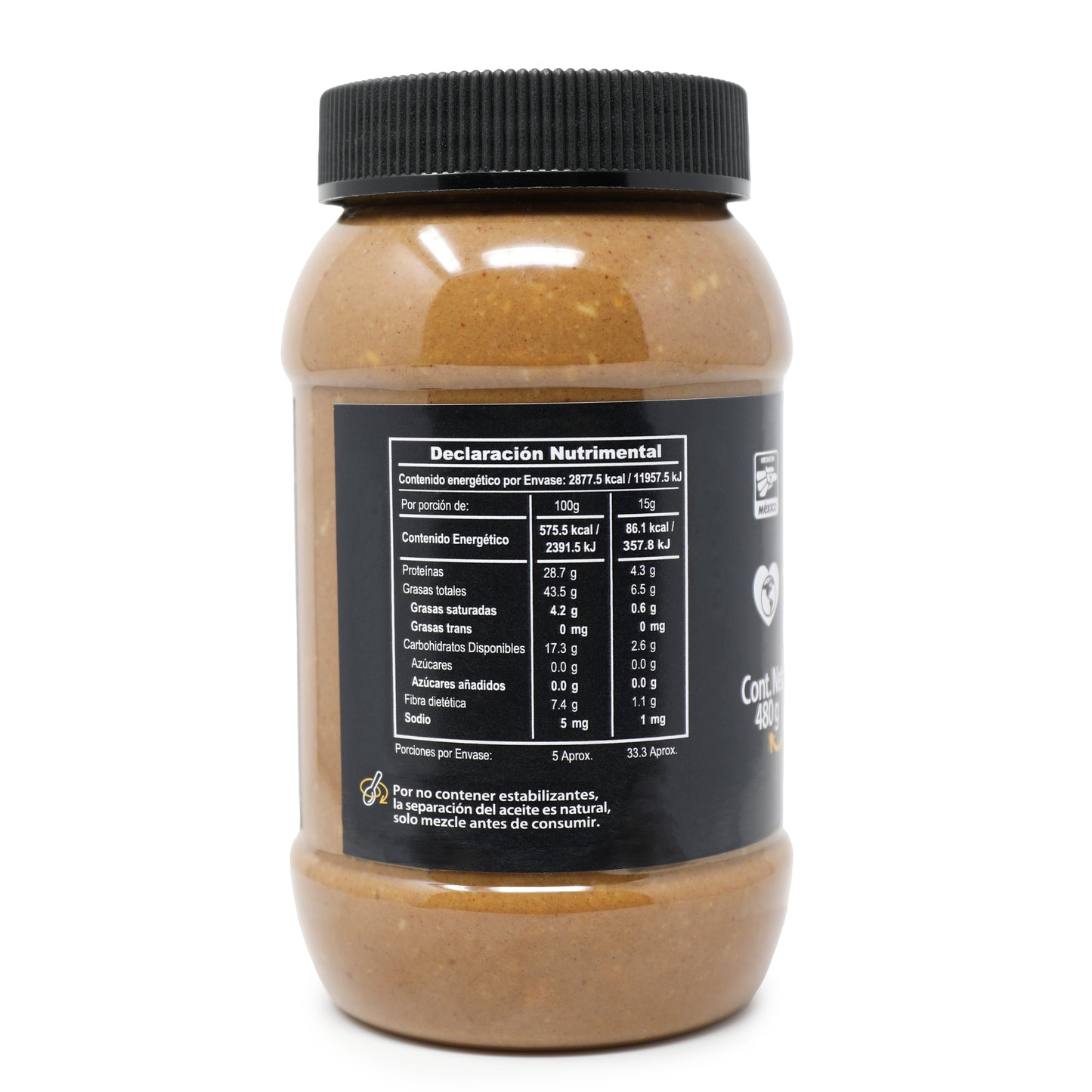 Crema De Cacahuate Con Cacao Crunchy 480g.