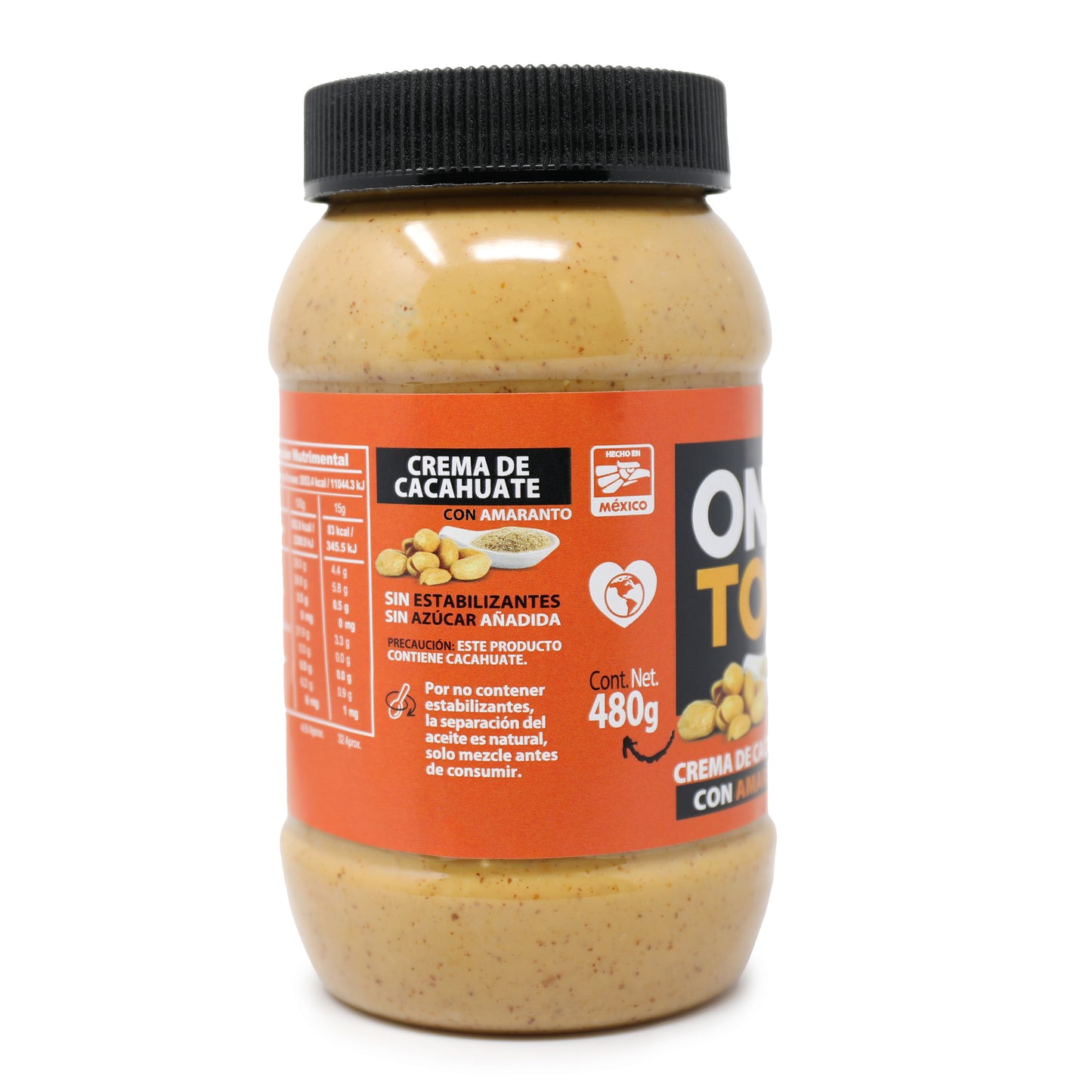 Crema De Cacahuate Con Amaranto 480g.