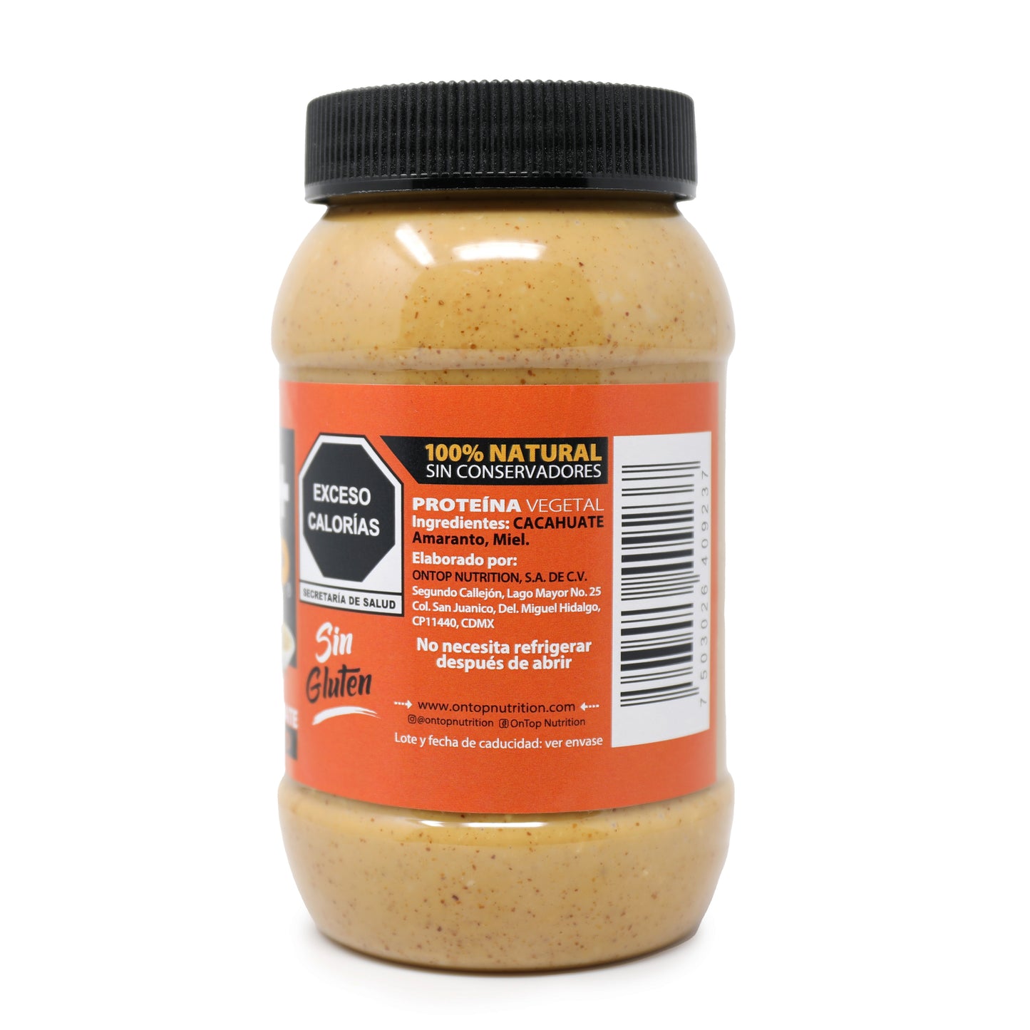 Crema De Cacahuate Con Amaranto 480g.