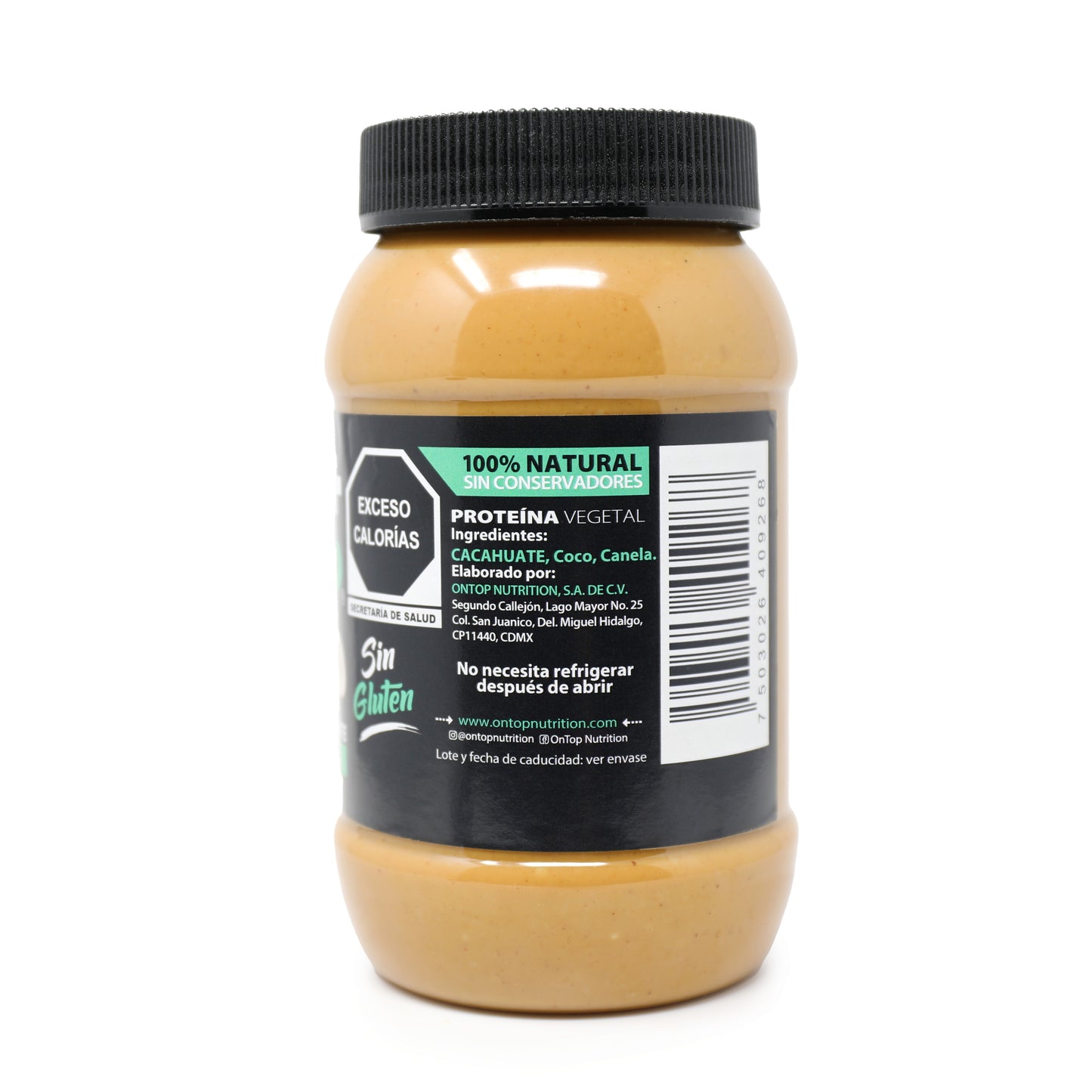 Crema De Cacahuate Con Coco 500g.