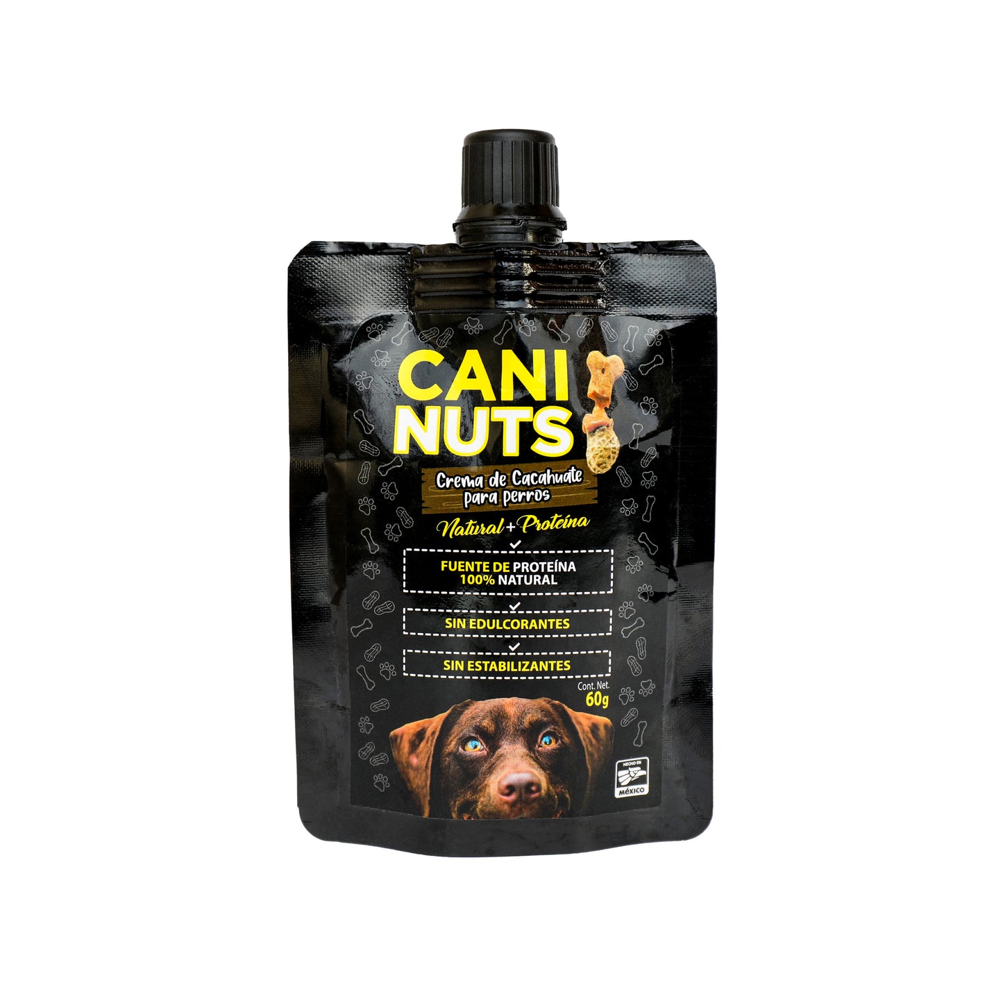 Crema de Cacahuate + Proteína para Perro Pouch 60g.