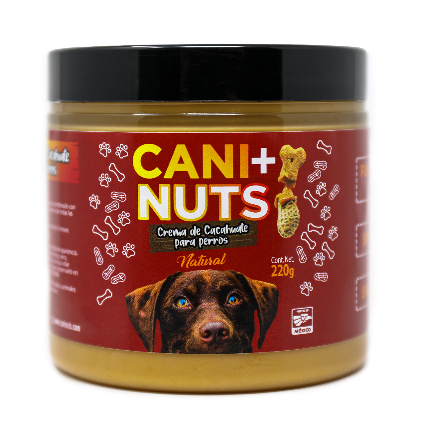 Crema de Cacahuate Natural para Perro 220g.
