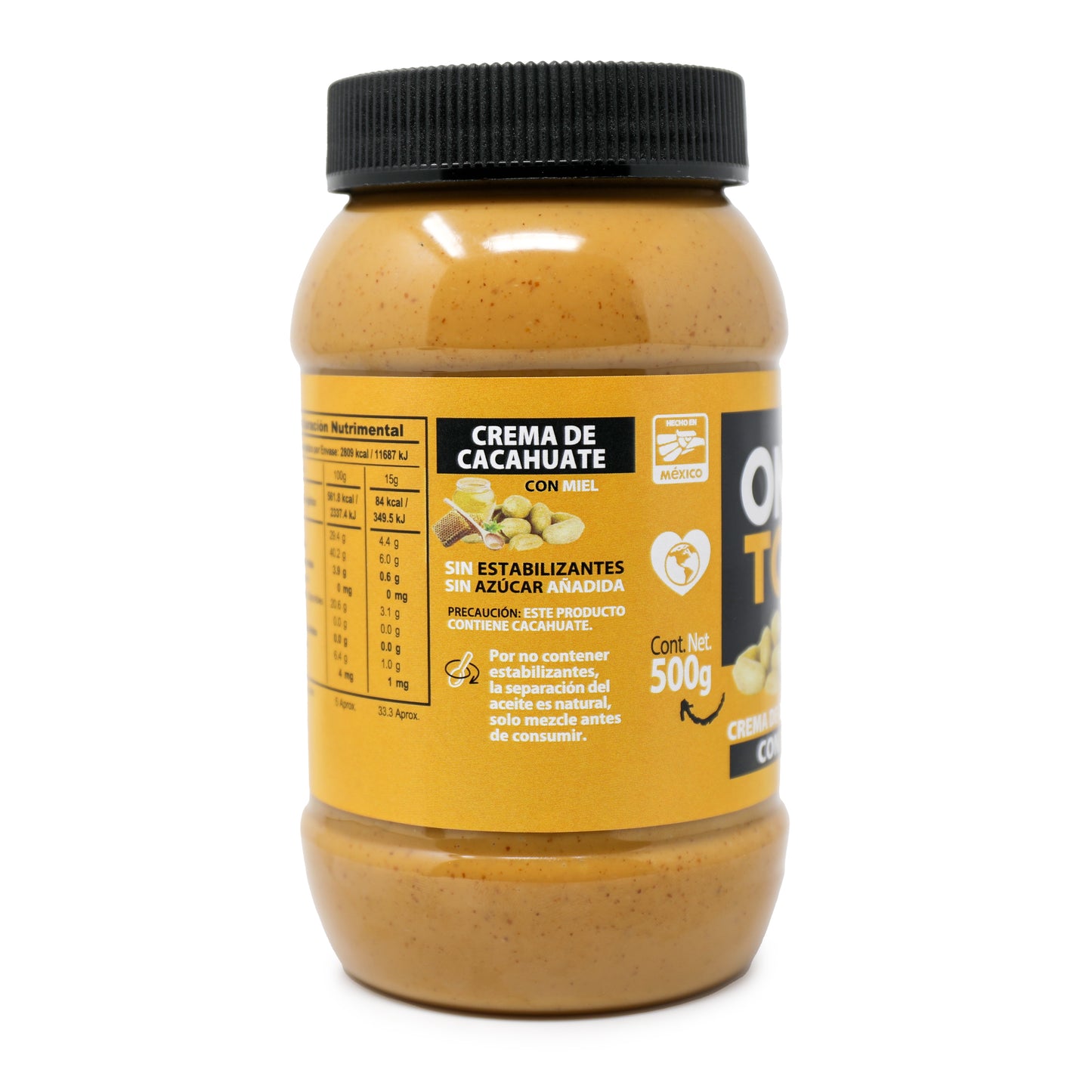 Crema De Cacahuate Con Miel 500g.
