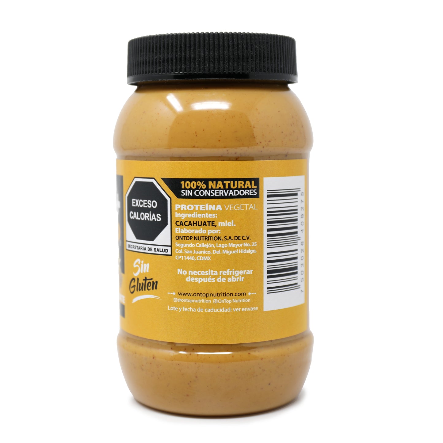 Crema De Cacahuate Con Miel 500g.