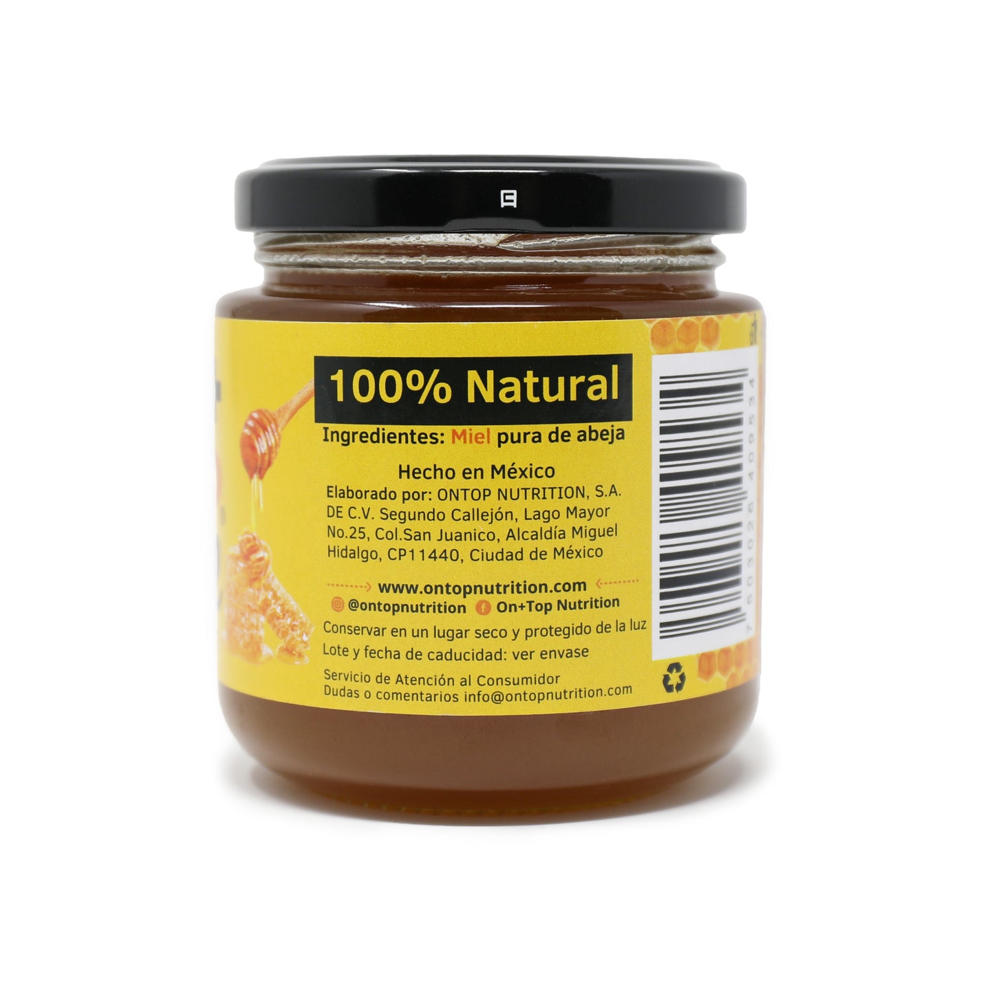 Miel De Abeja Natural Multiflora 280g + Cuchara De Regalo.