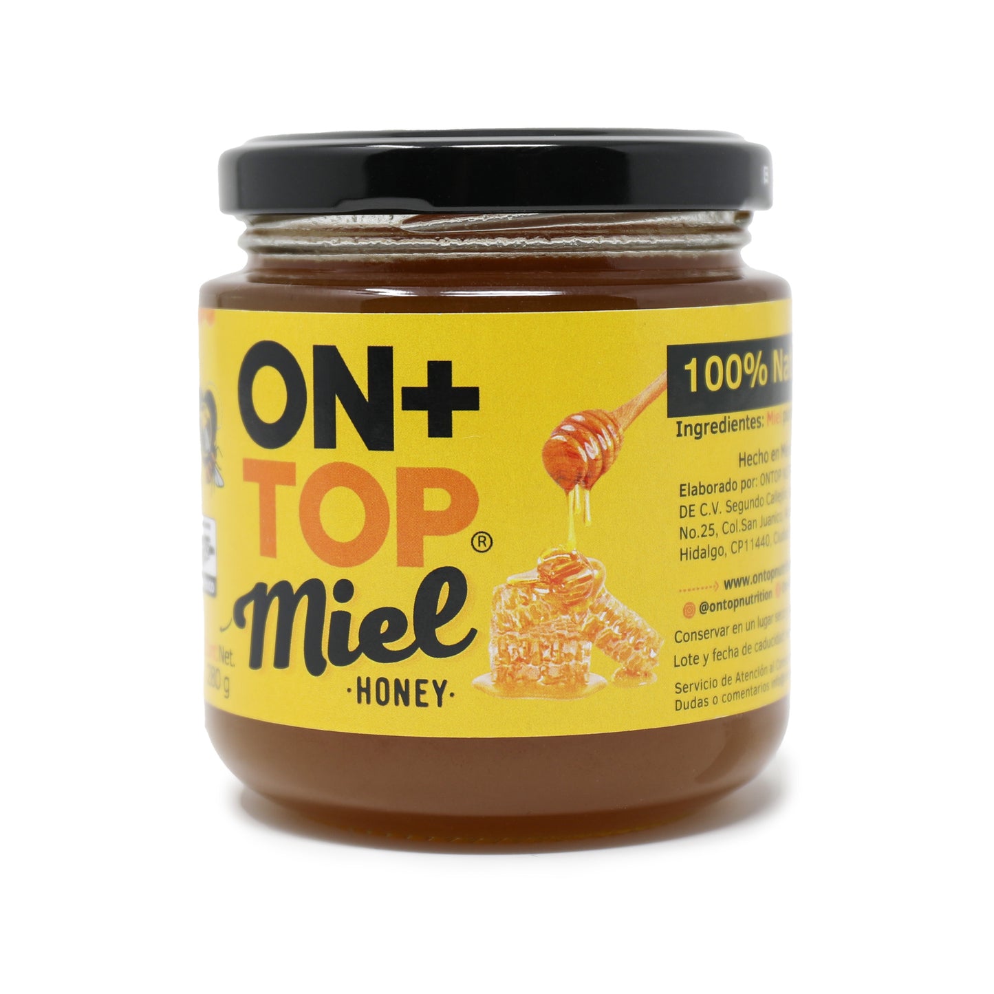 Miel De Abeja Natural Multiflora 280g + Cuchara De Regalo.