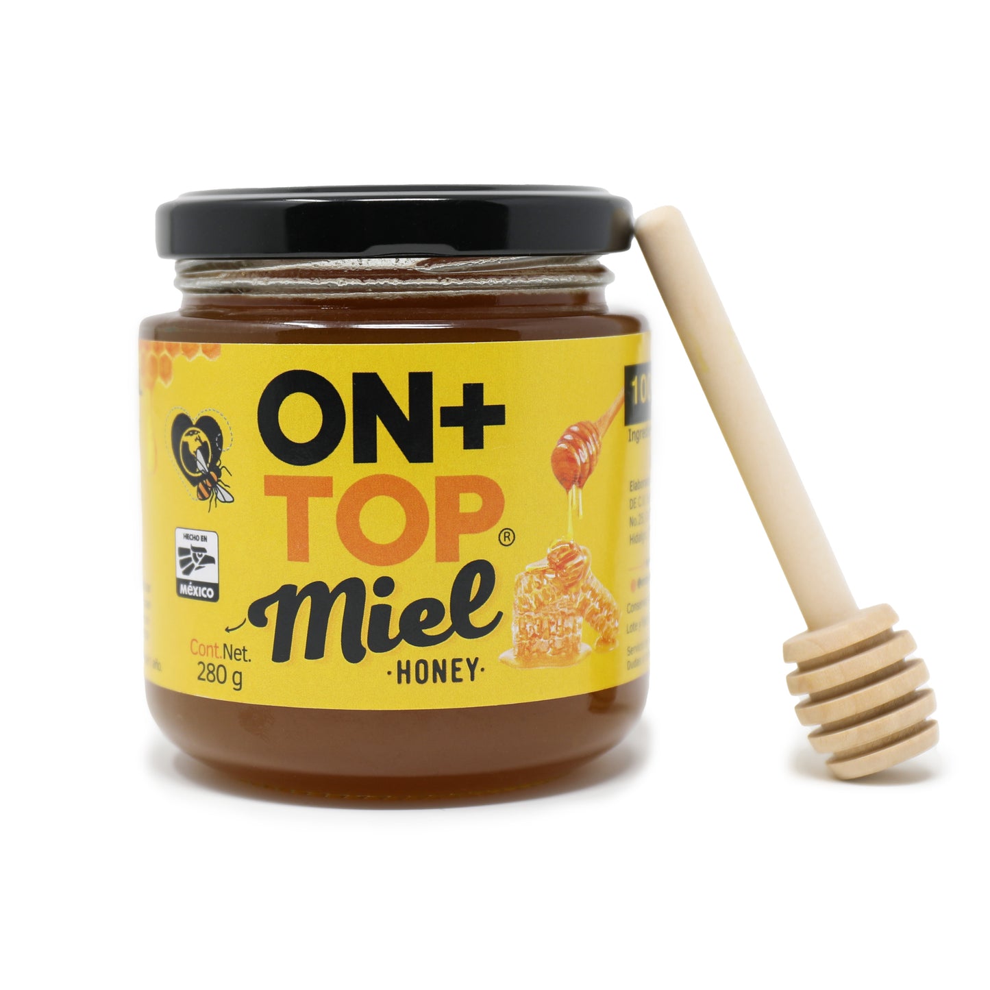 Miel De Abeja Natural Multiflora 280g + Cuchara De Regalo.