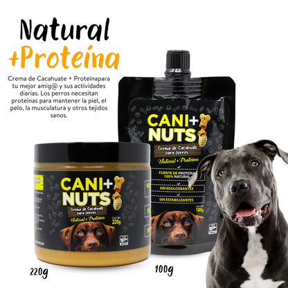 Crema de Cacahuate + Proteína para Perro Pouch 100g.