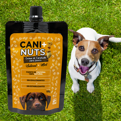 Crema de Cacahuate con Miel para Perro Pouch 100g.