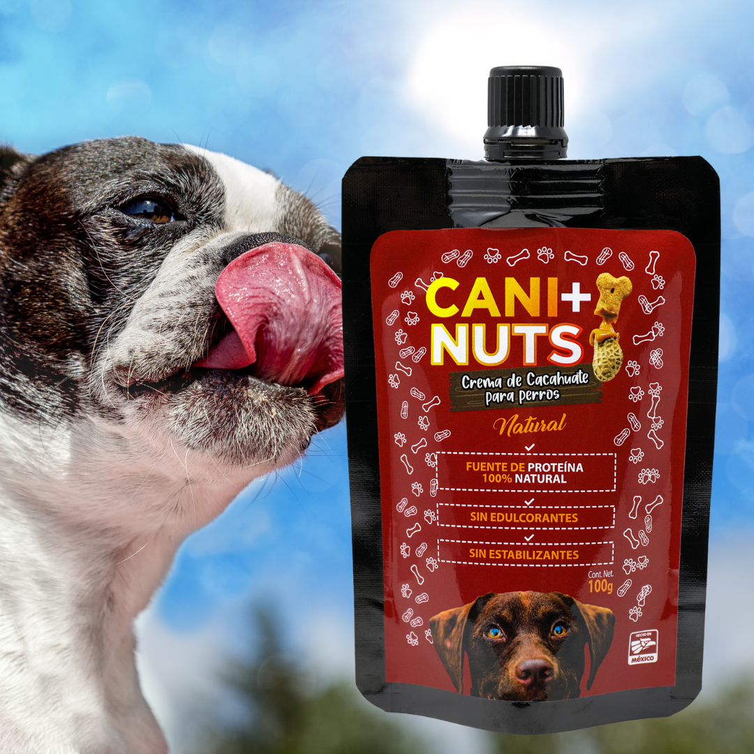 Crema de Cacahuate Natural para Perro Pouch 100g.